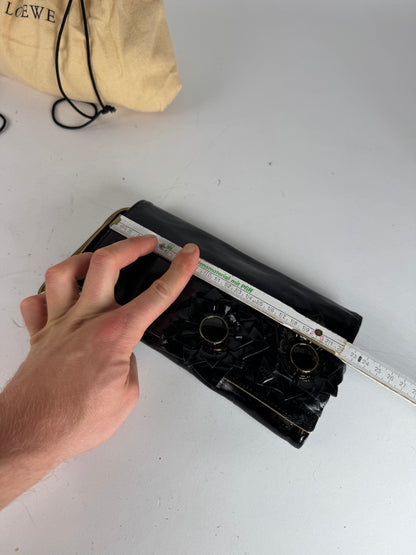 Vintage Loewe Madrid Patent Leather clutch Black