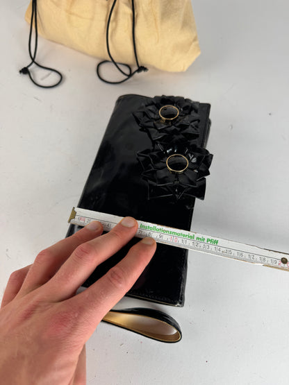 Vintage Loewe Madrid Patent Leather clutch Black