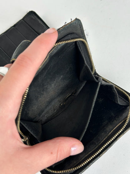 Vintage Bottega Veneta Leather Wallet black