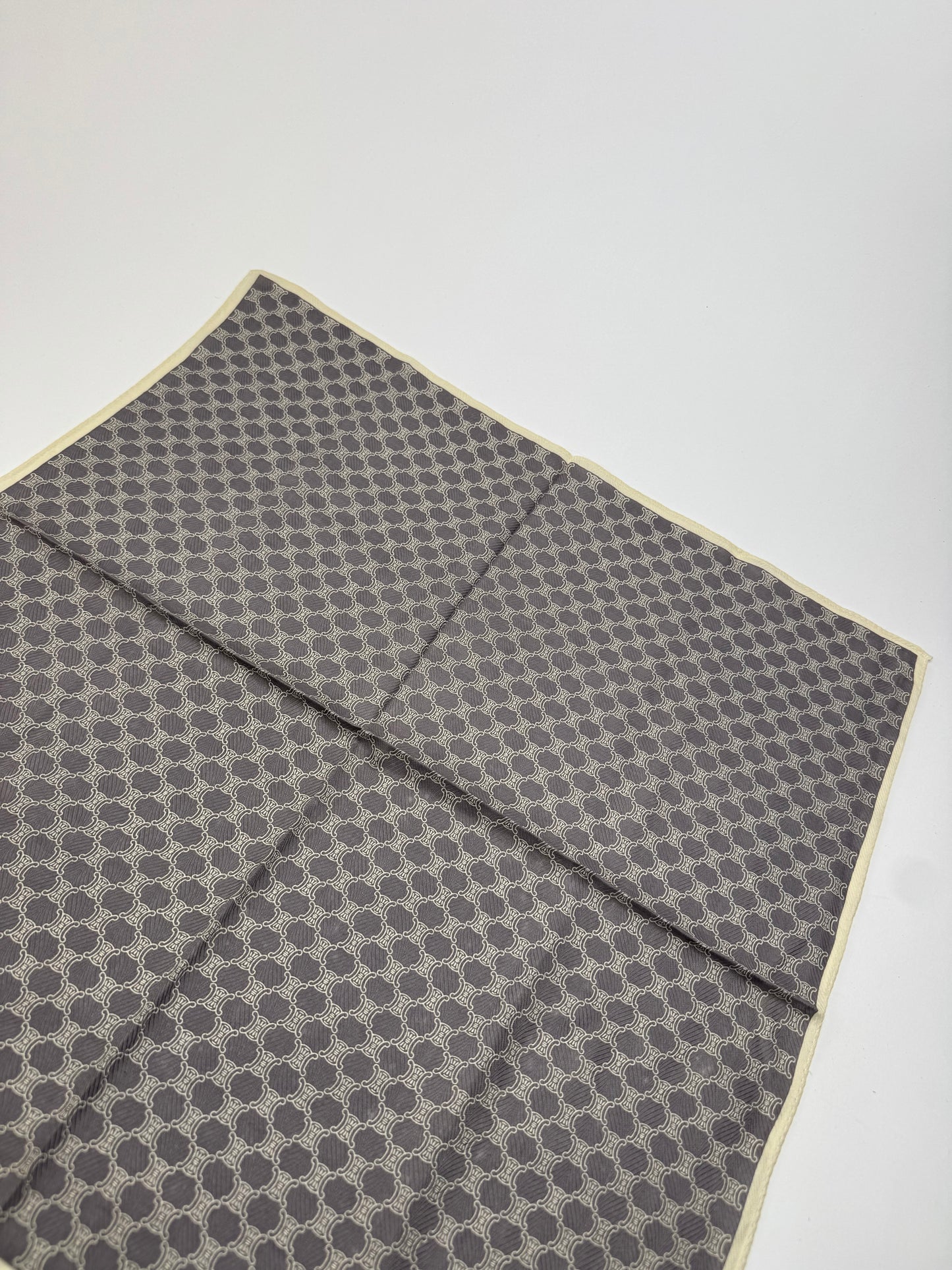 Vintage Celine Triomphe Scarf black white