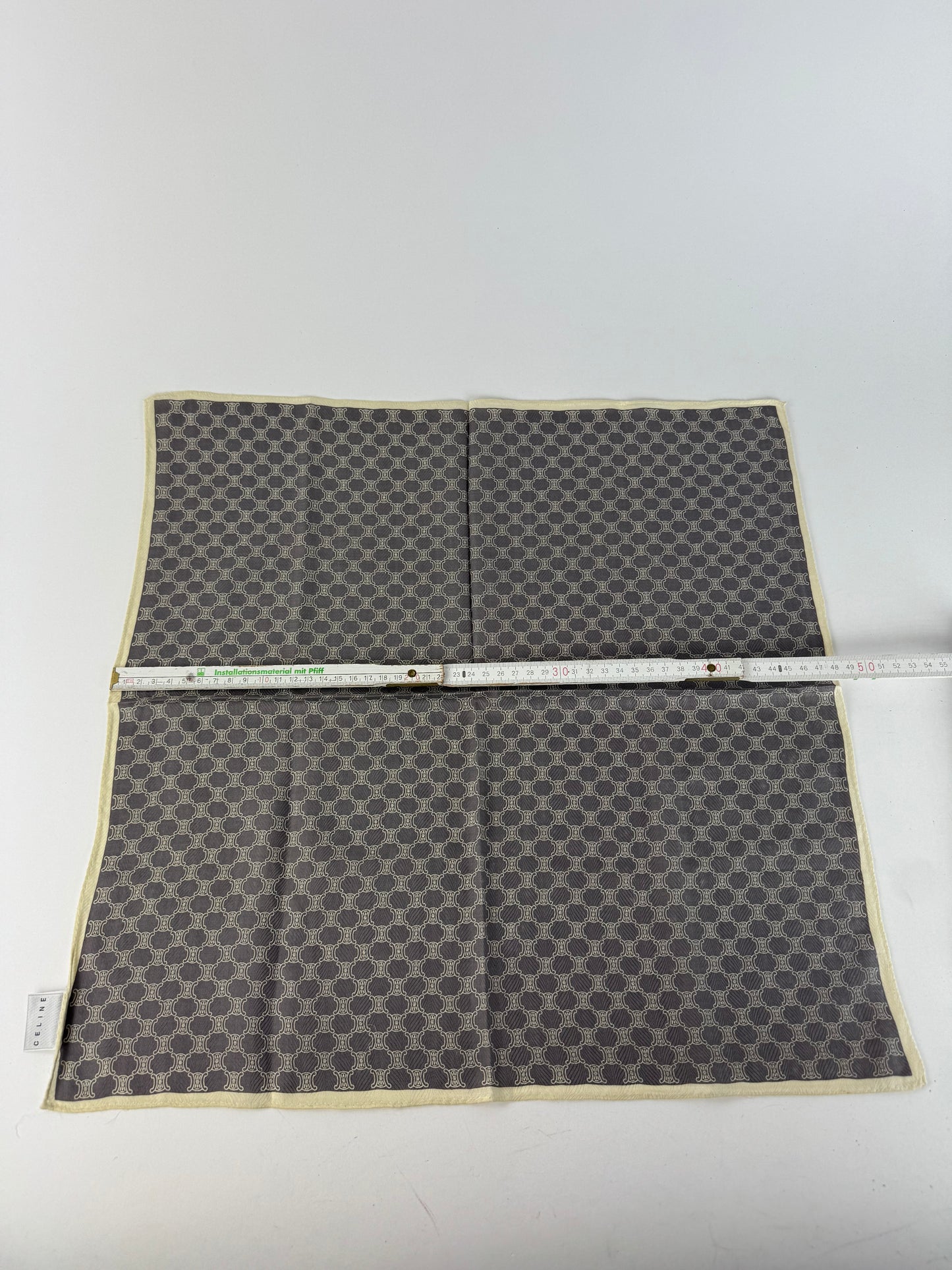 Vintage Celine Triomphe Scarf black white