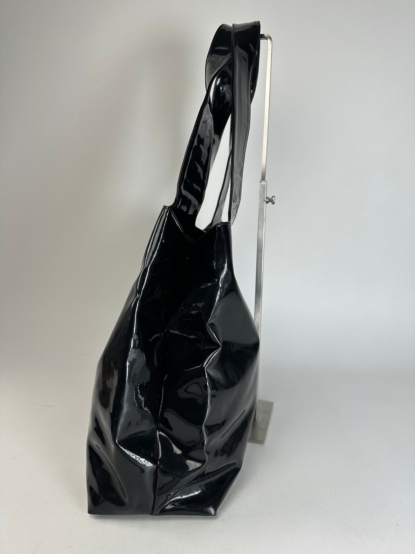 Vintage Salvatore Ferragamo Patent Leather Bag Black