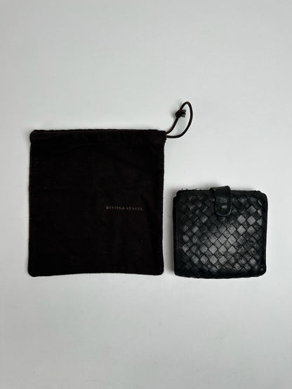 Vintage Bottega Veneta Leather Wallet black