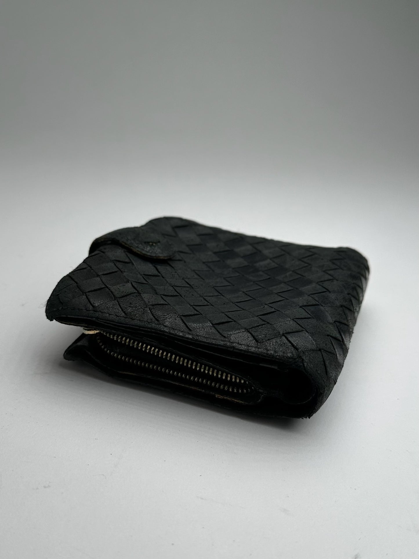 Vintage Bottega Veneta Leather Wallet black