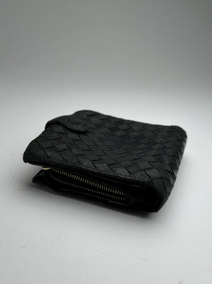 Vintage Bottega Veneta Leather Wallet black