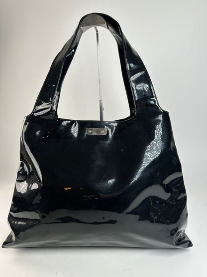 Vintage Salvatore Ferragamo Patent Leather Bag Black