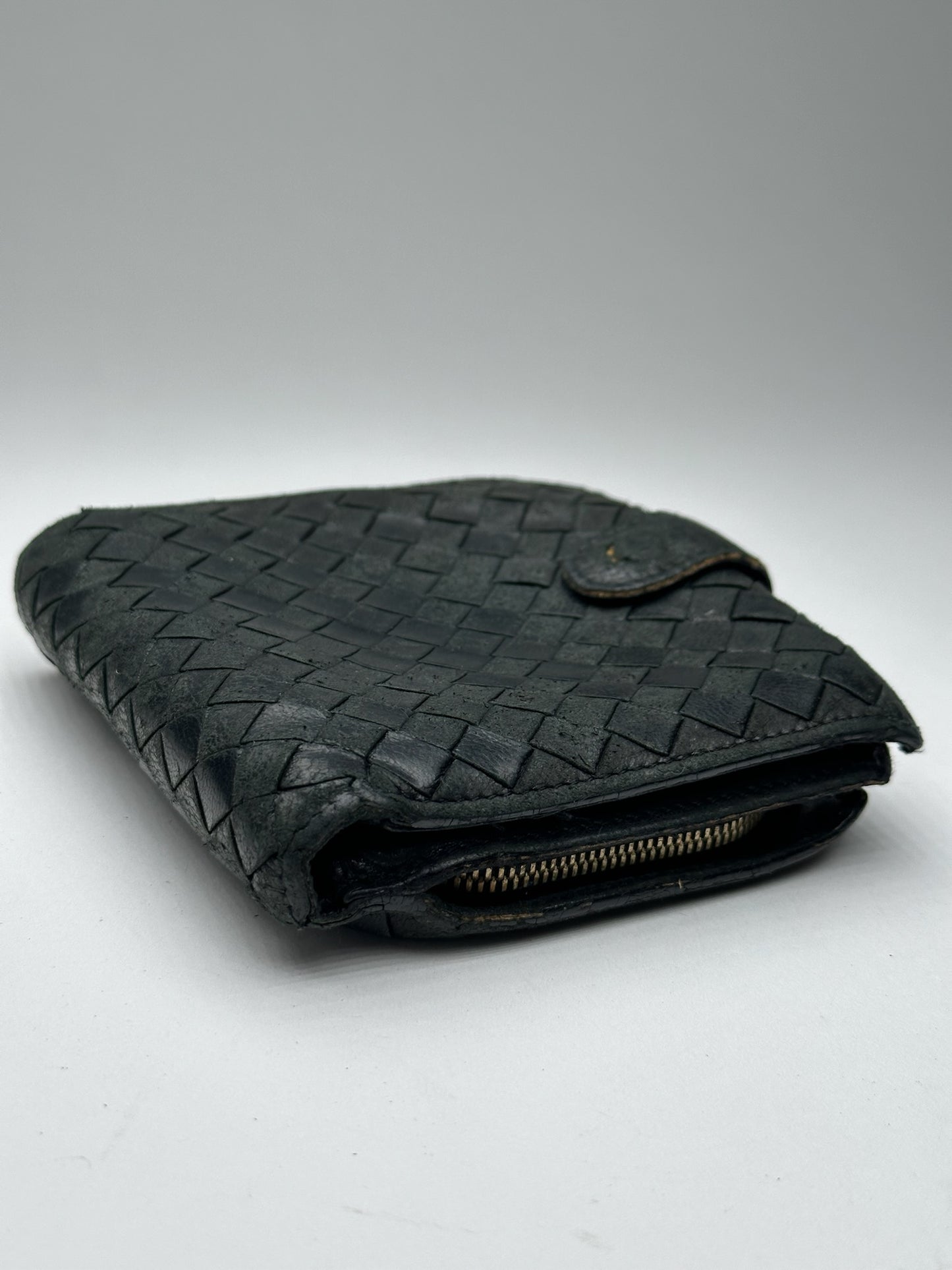 Vintage Bottega Veneta Leather Wallet black