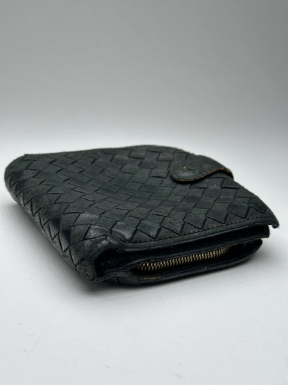 Vintage Bottega Veneta Leather Wallet black
