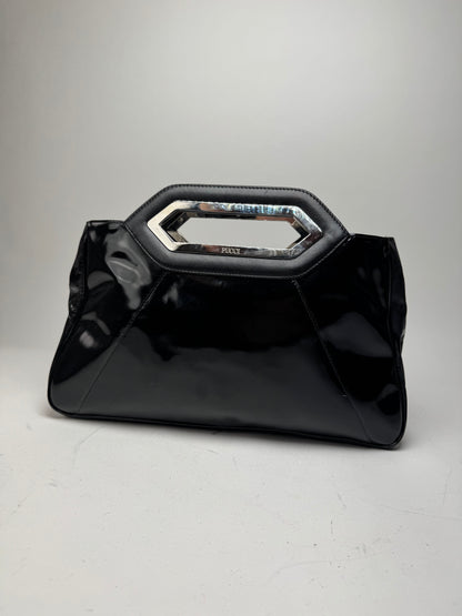 Vintage Emilio Pucci Patent leather Tote Bag black