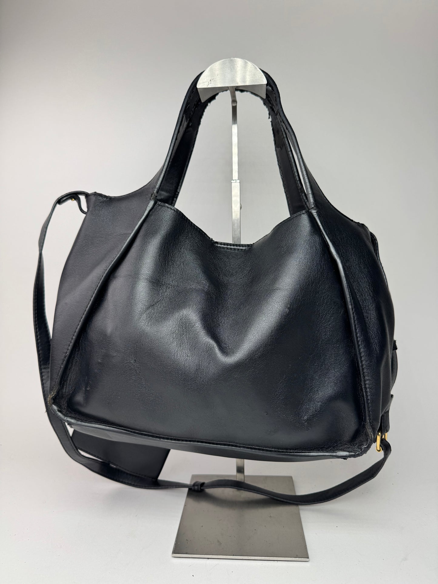 Sac à main Stella Mc Cartney en cuir vegan avec logo noir