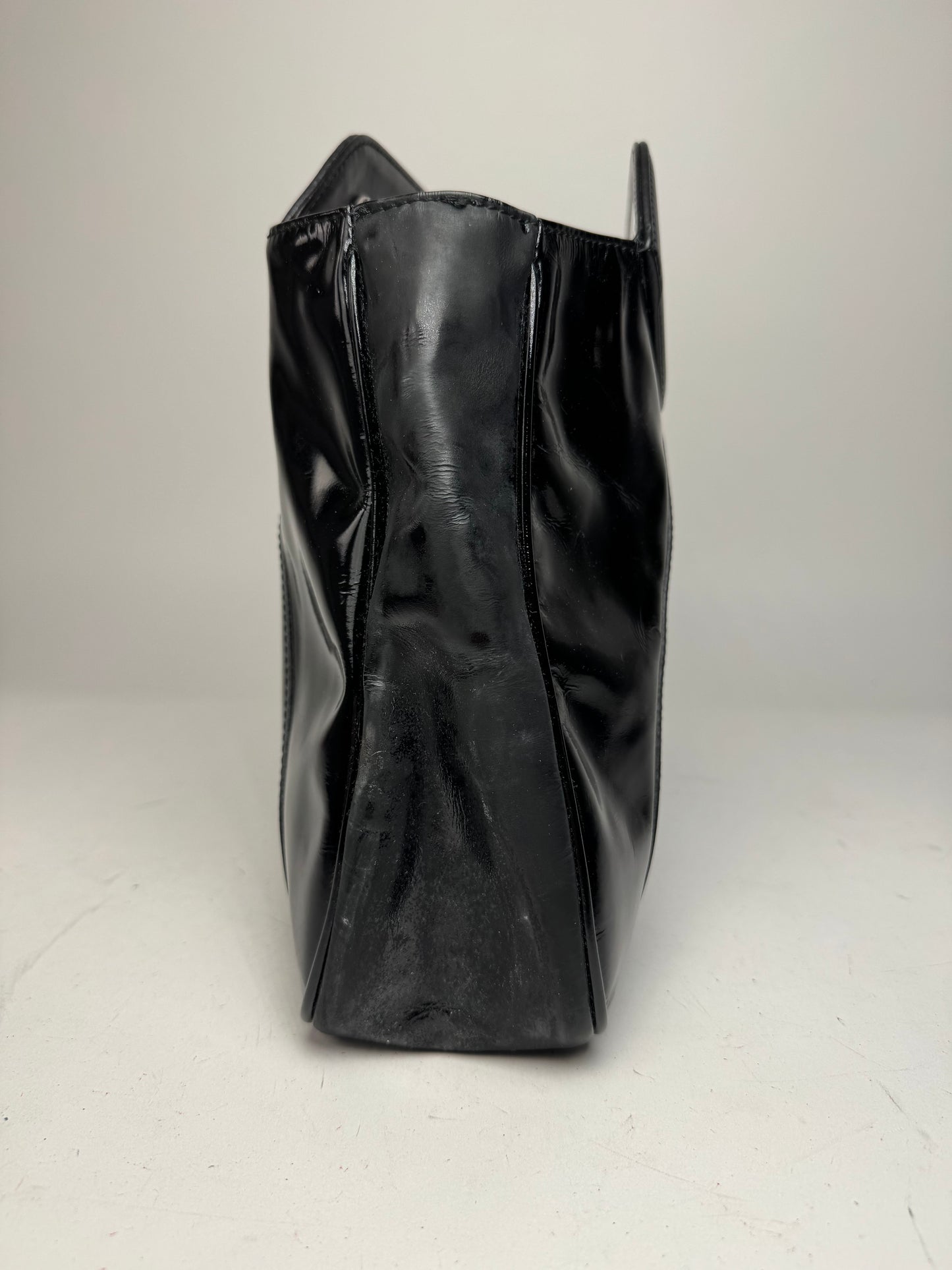Vintage Emilio Pucci Patent leather Tote Bag black