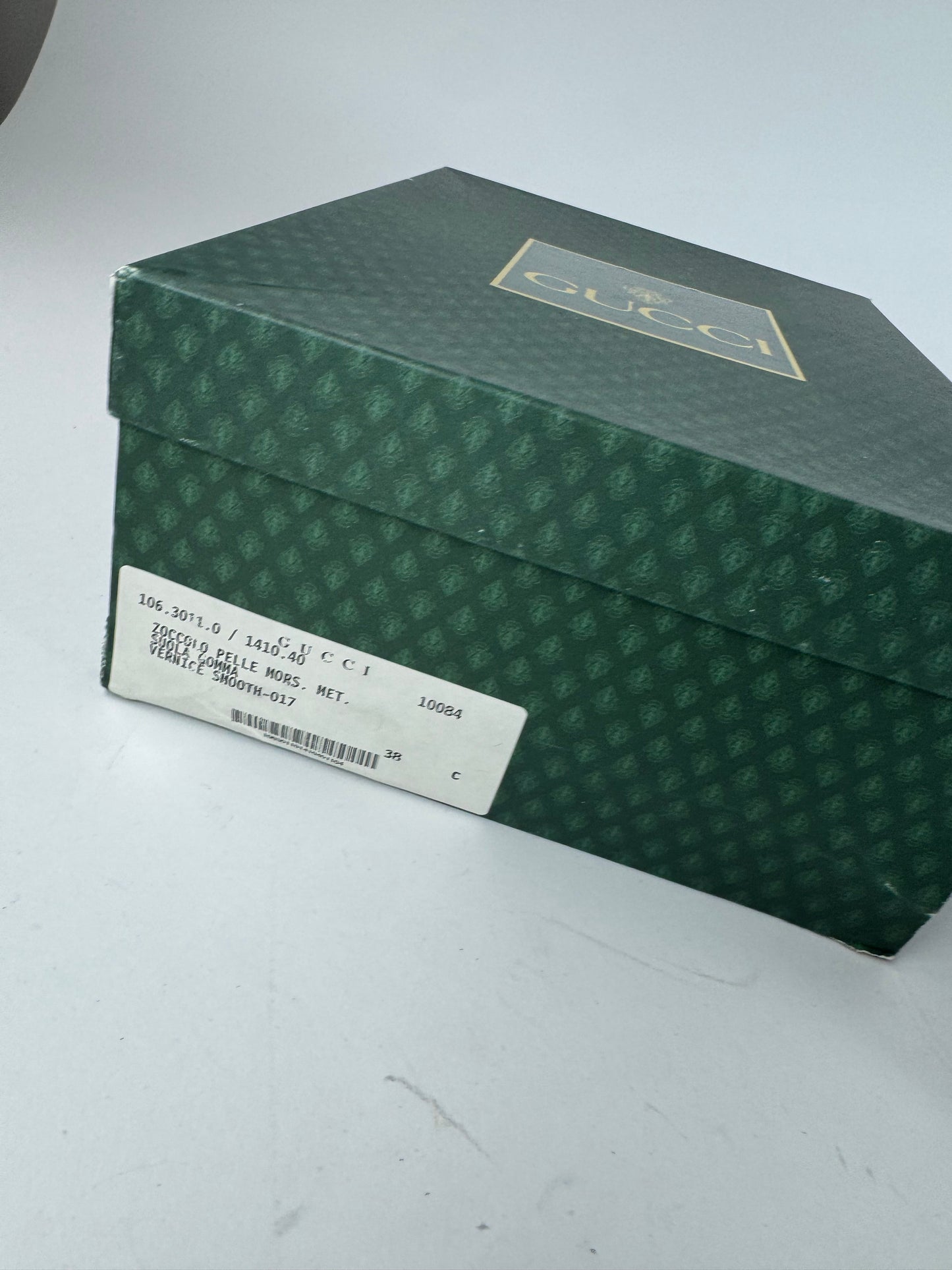 Vintage Gucci Patent Leather Horsebit Sandals Black EU38