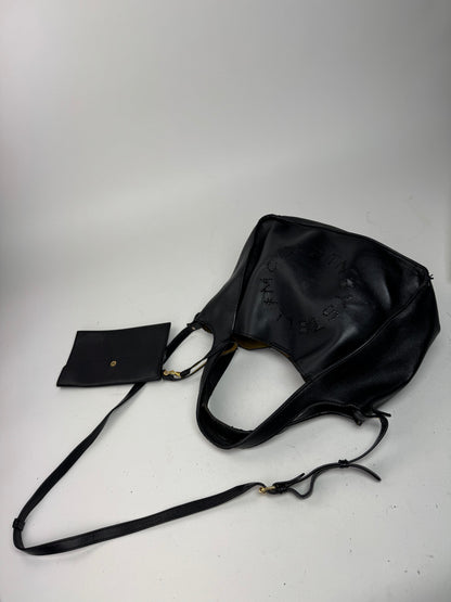 Sac à main Stella Mc Cartney en cuir vegan avec logo noir