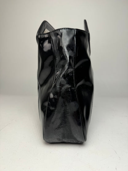 Vintage Emilio Pucci Patent leather Tote Bag black