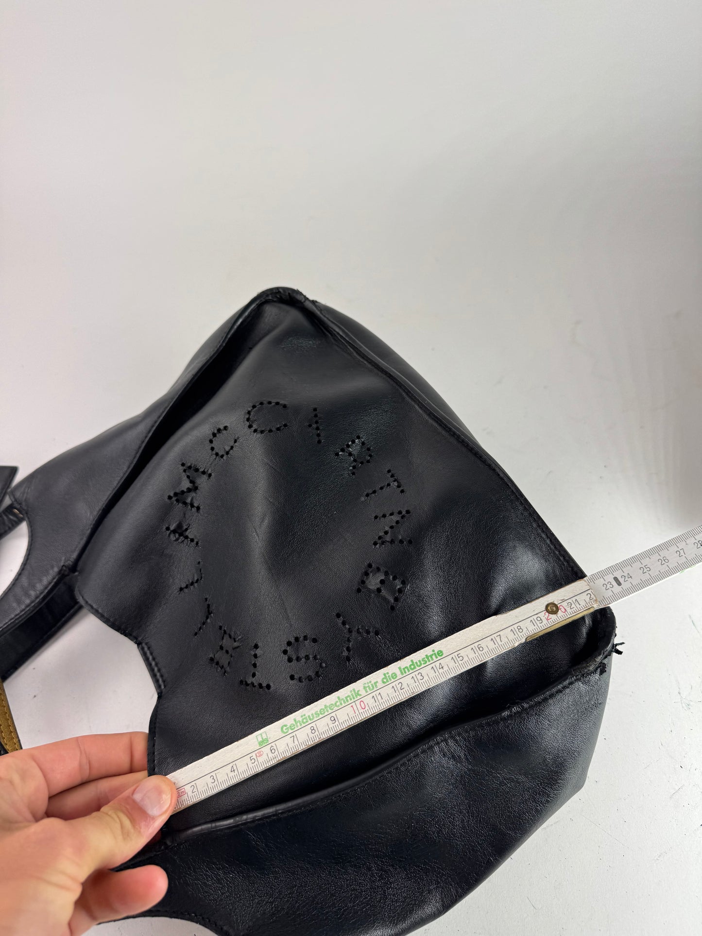 Sac à main Stella Mc Cartney en cuir vegan avec logo noir