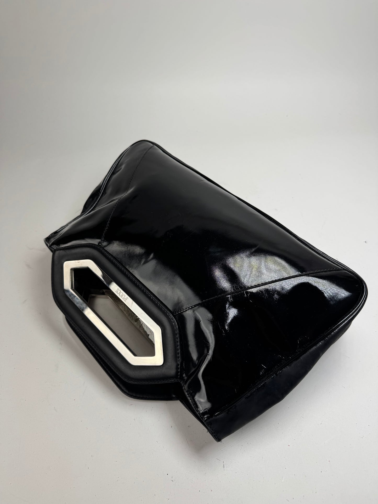 Vintage Emilio Pucci Patent leather Tote Bag black