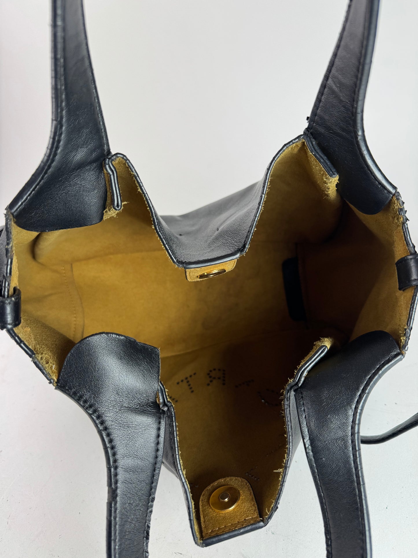 Sac à main Stella Mc Cartney en cuir vegan avec logo noir