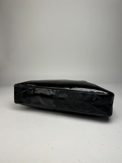 Vintage Emilio Pucci Patent leather Tote Bag black