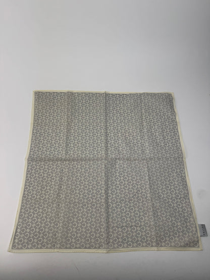 Vintage Celine Macadam Monogram Scarf white grey