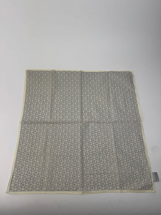 Vintage Celine Macadam Monogram Scarf white grey