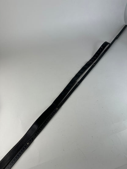 Vintage Celine Paris Triomphe Leather Belt Black