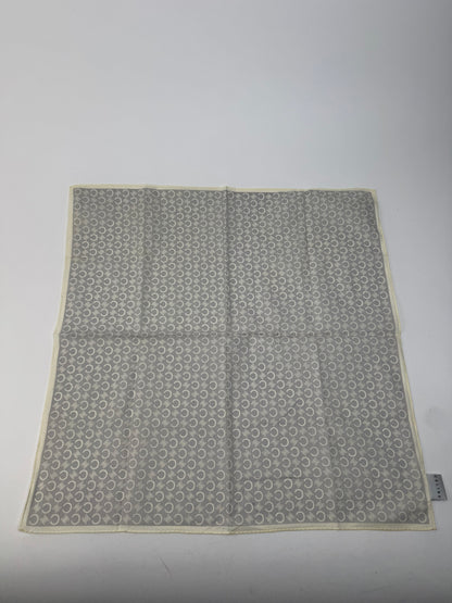 Vintage Celine Macadam Monogram Scarf white grey