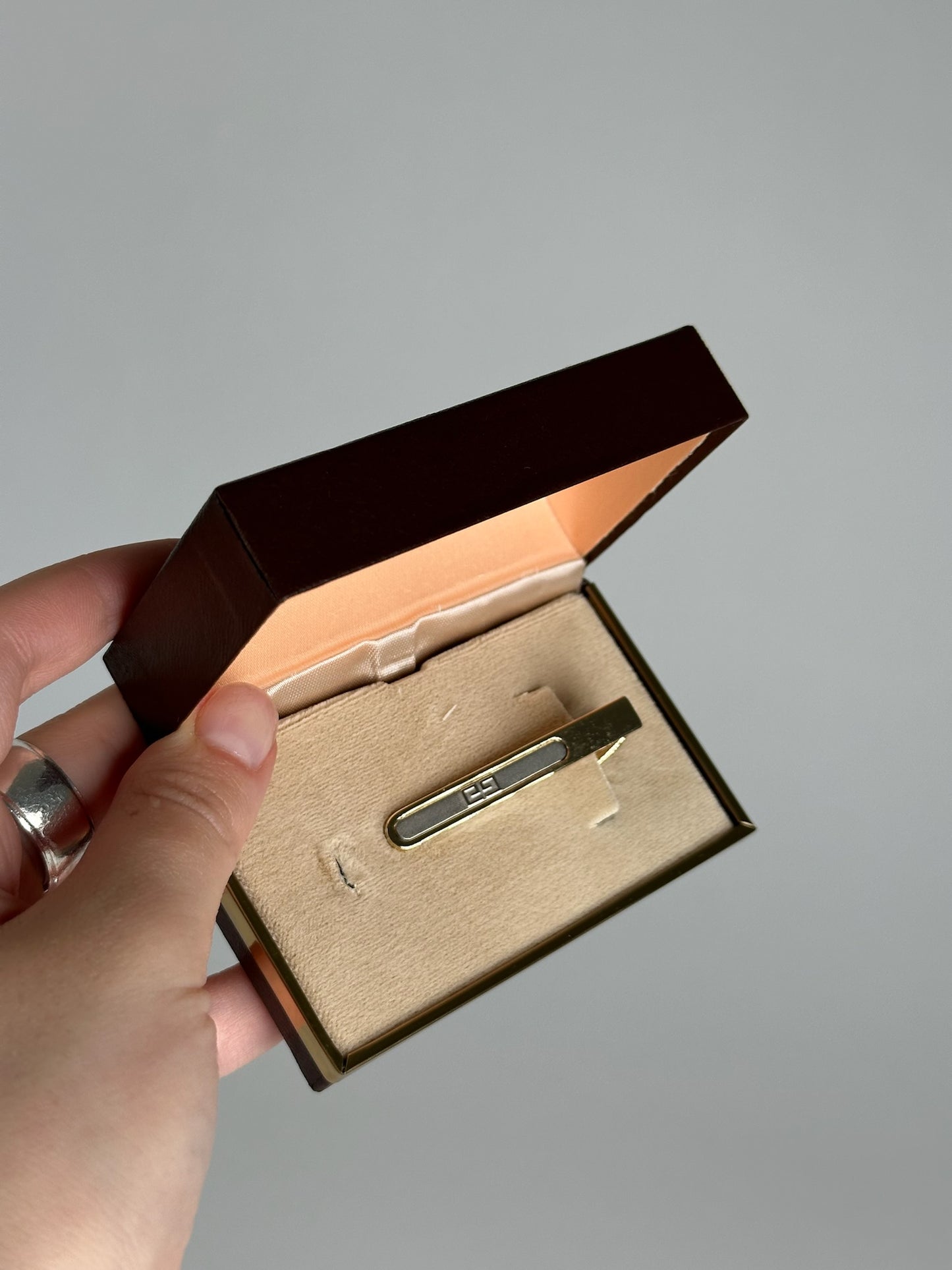 Vintage  Givenchy Steel Tie / Moneyclamp Golden