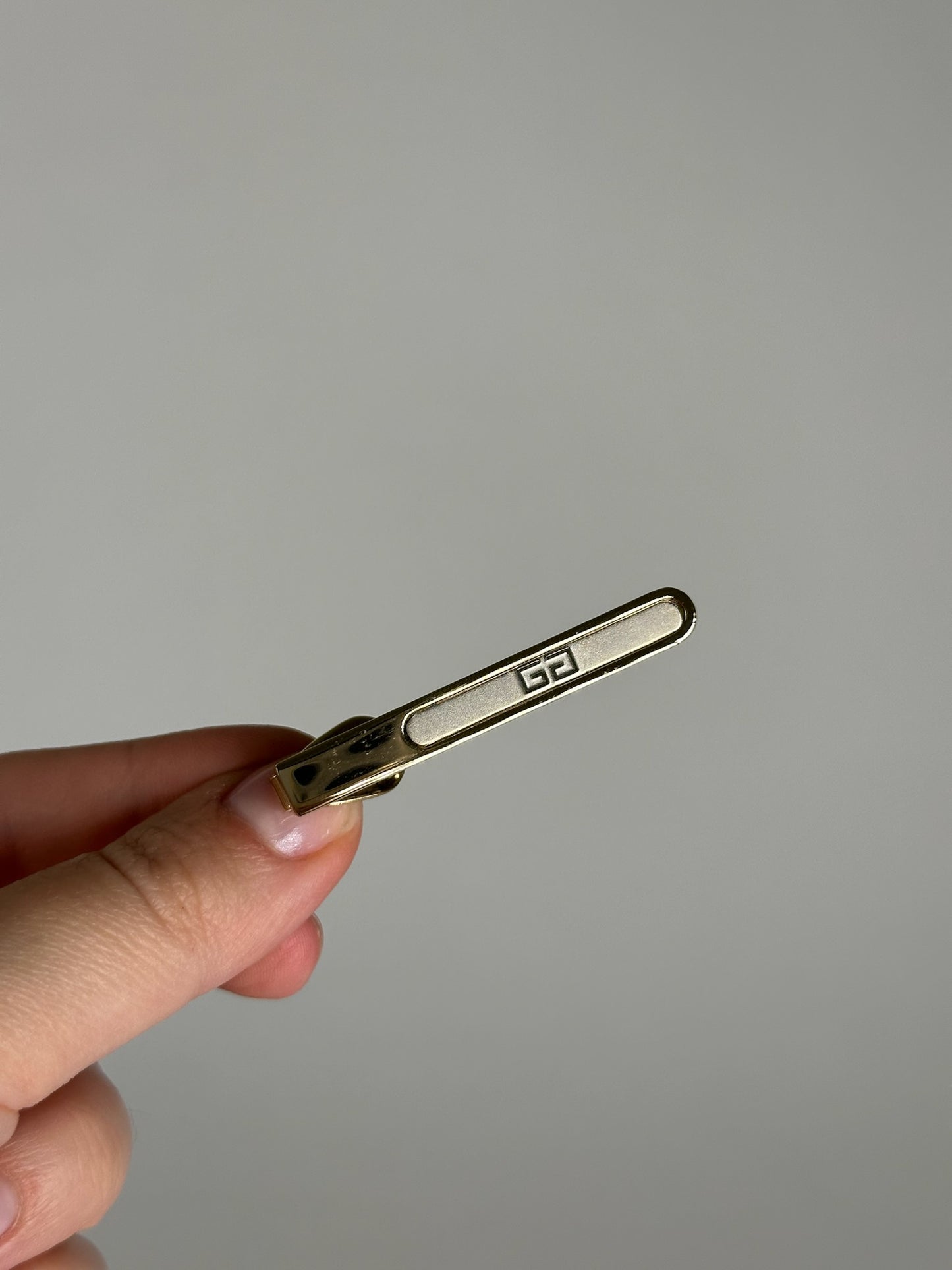 Vintage  Givenchy Steel Tie / Moneyclamp Golden