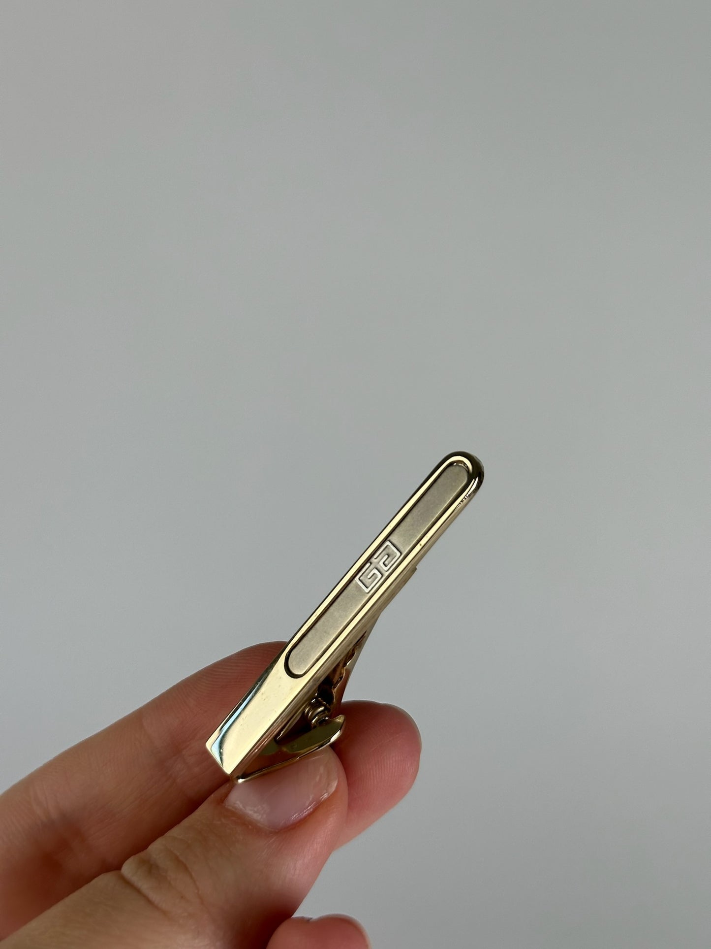 Vintage  Givenchy Steel Tie / Moneyclamp Golden