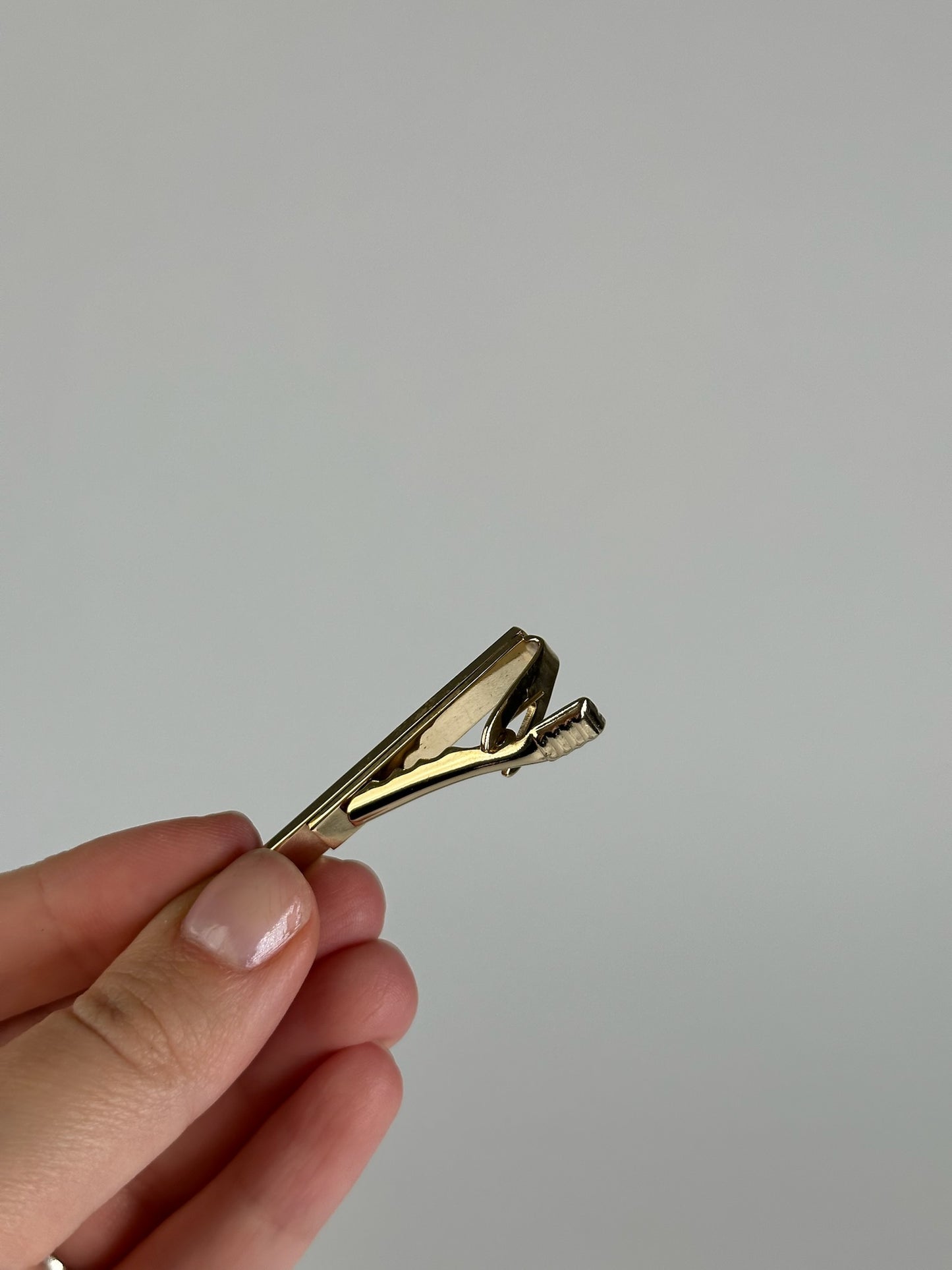 Vintage  Givenchy Steel Tie / Moneyclamp Golden