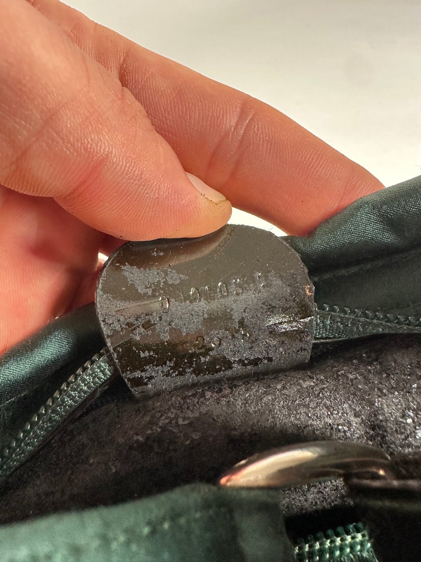 Vintage Gucci Polyester Leather Hand  Bag Green