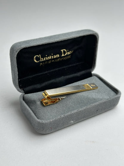 Vintage Dior Steel Money/Tie Clamp golden