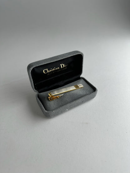 Vintage Dior Steel Money/Tie Clamp golden