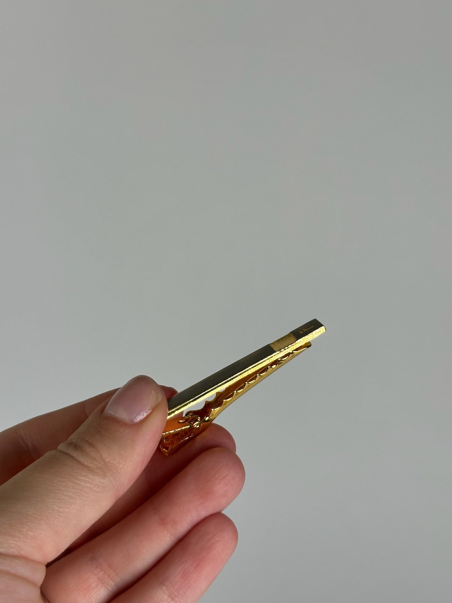 Vintage Dior Steel Money/Tie Clamp golden