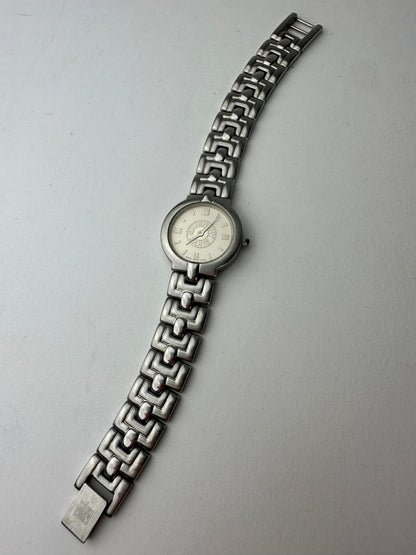 Vintage Givenchy Quartz Watch Silver White