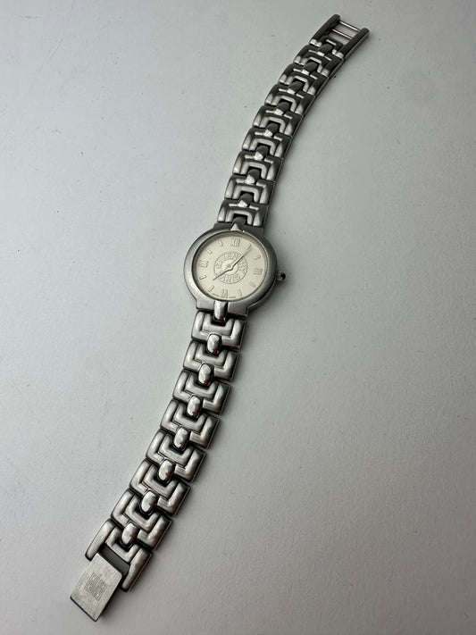 Vintage Givenchy Quartz Watch Silver White
