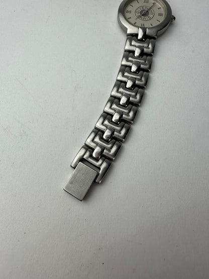 Vintage Givenchy Quartz Watch Silver White