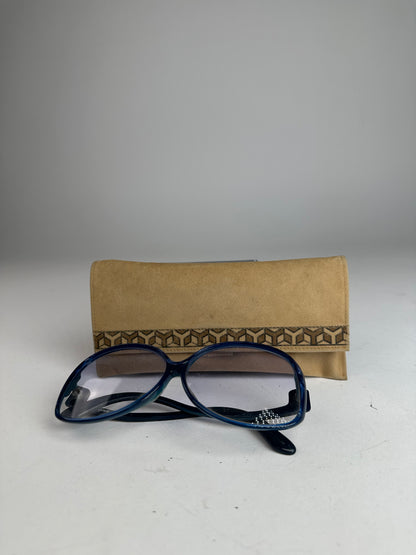 Vintage Yves Saint Laurent Oversized Sunglasses Blue
