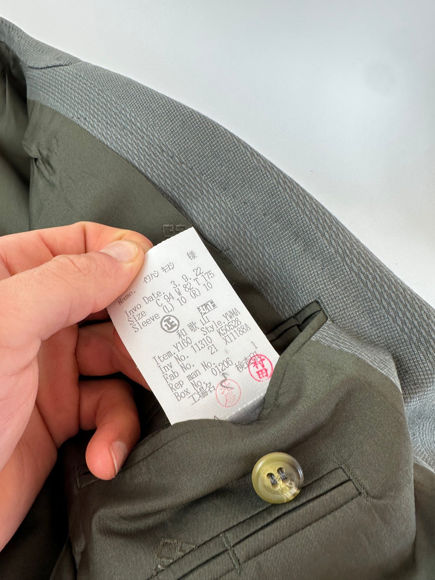 Vintage Givenchy Men's Double-Breasted Wool Suit Grey M
