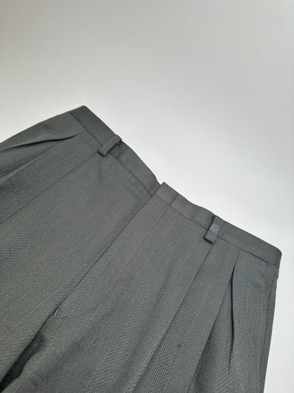 Vintage Givenchy Men's Double-Breasted Wool Suit Grey M