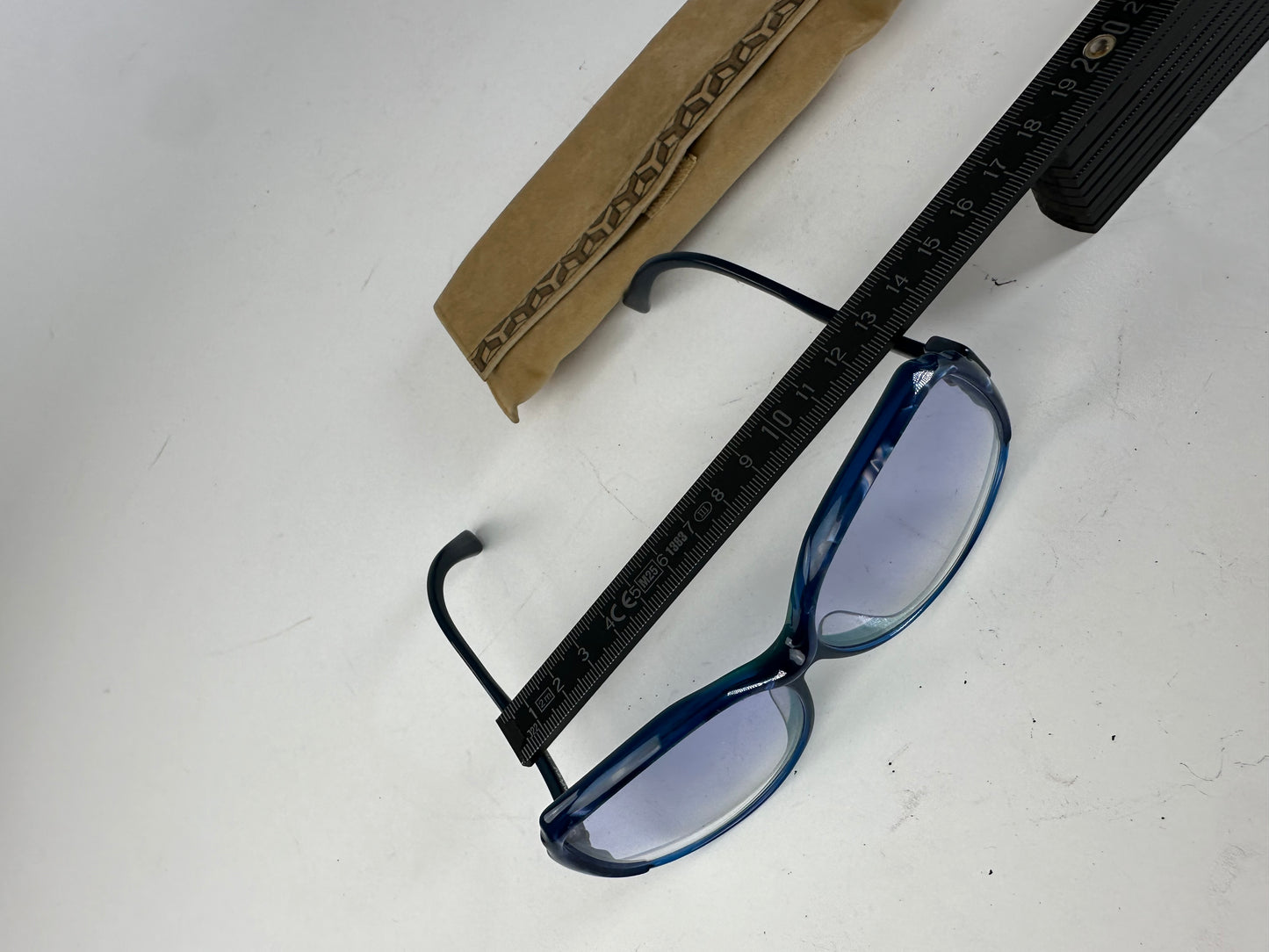 Vintage Yves Saint Laurent Oversized Sunglasses Blue