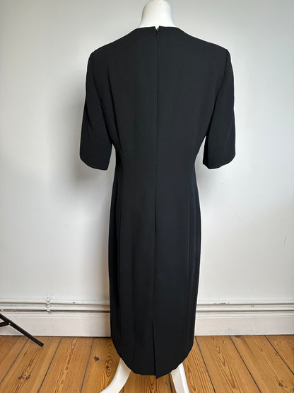Vintage Chloé Black Lace Overlay Dress L