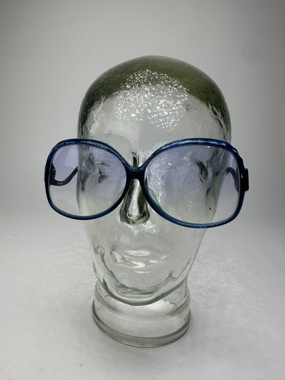 Vintage Yves Saint Laurent Oversized Sunglasses Blue