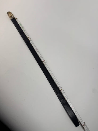 Vintage Celine Paris leather belt black