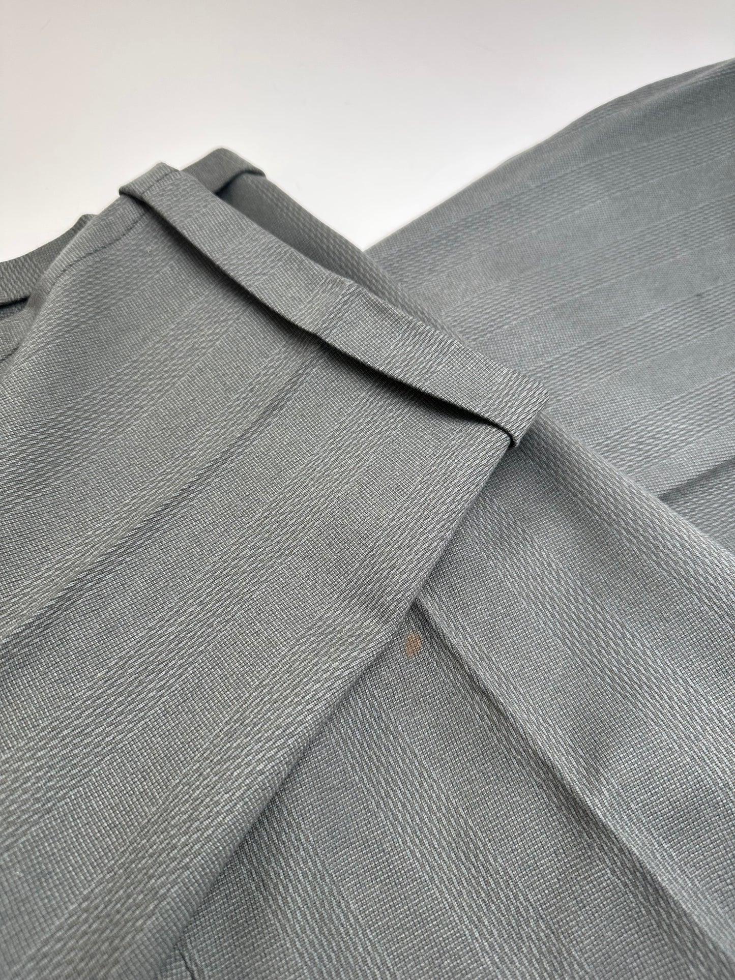 Vintage Givenchy Men's Double-Breasted Wool Suit Grey M