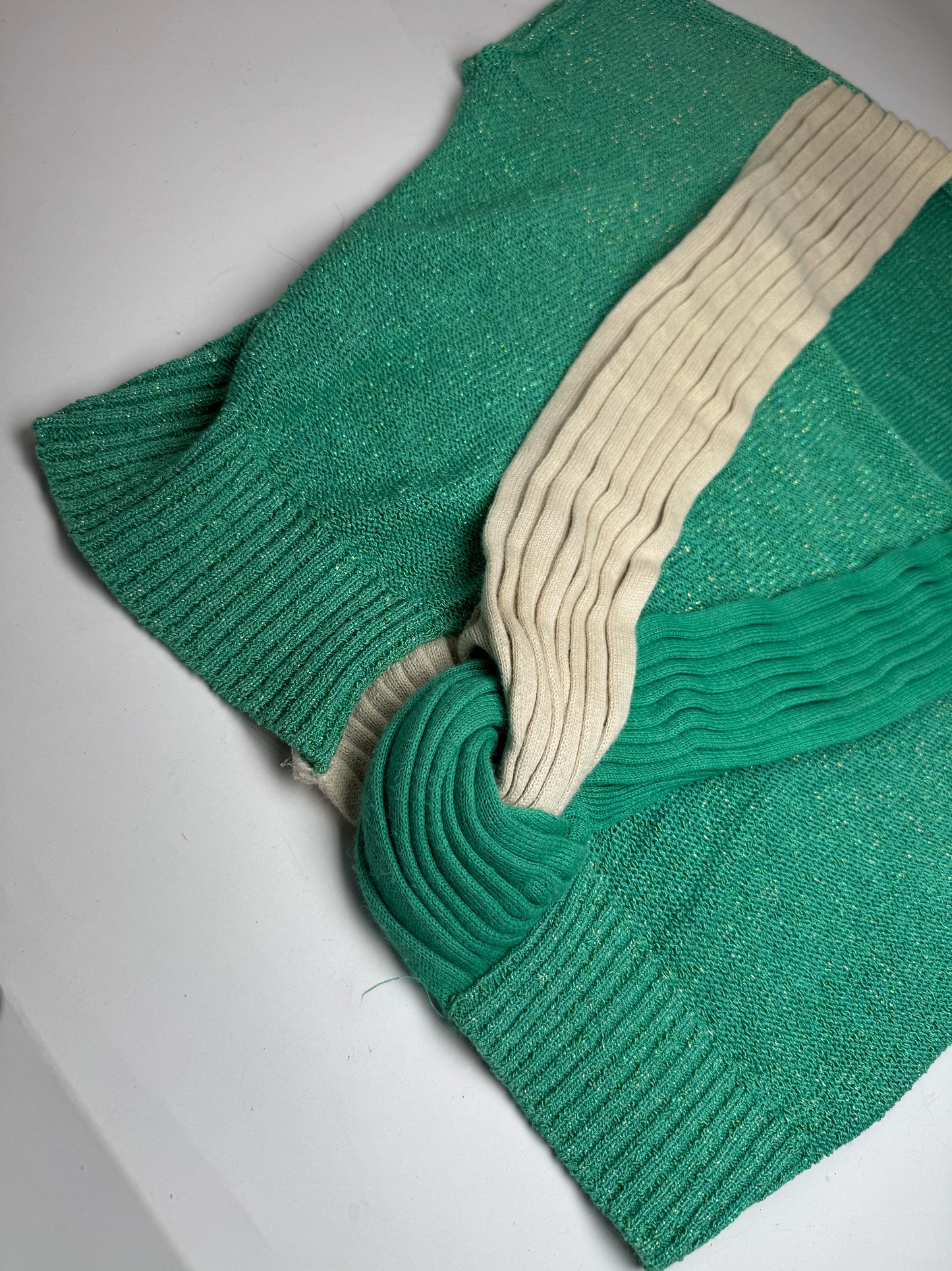Vintage Dior Wool Top/Sweather Green Beige 38/M