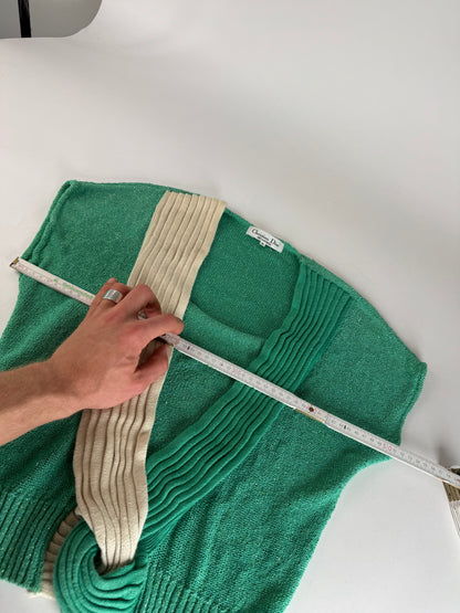 Vintage Dior Wool Top/Sweather Green Beige 38/M