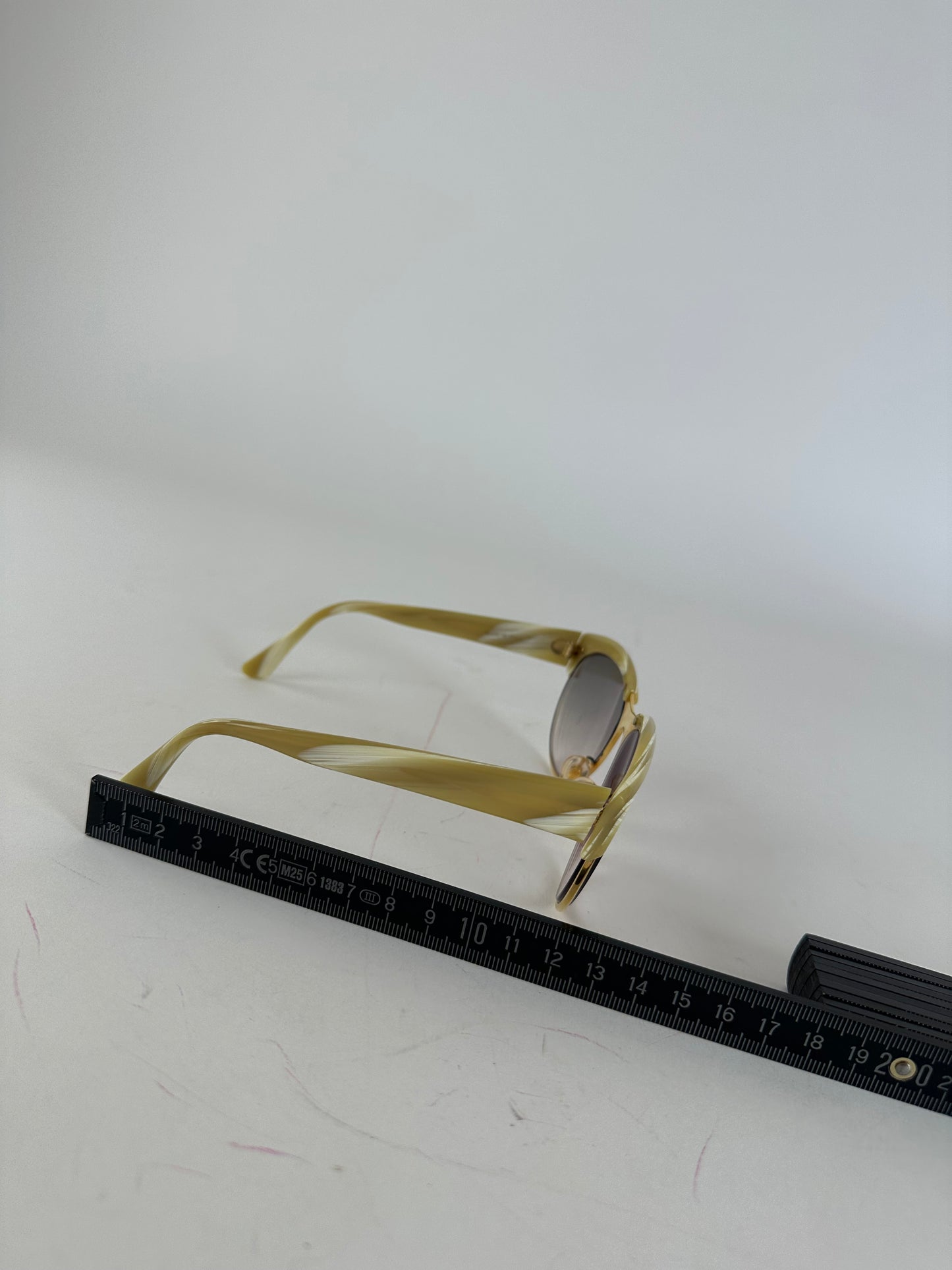 Vintage Loewe Oversized Sunglasses Gold Cream