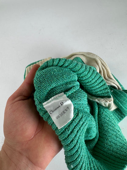 Vintage Dior Wool Top/Sweather Green Beige 38/M