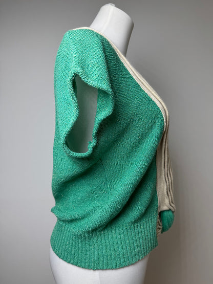 Vintage Dior Wool Top/Sweather Green Beige 38/M